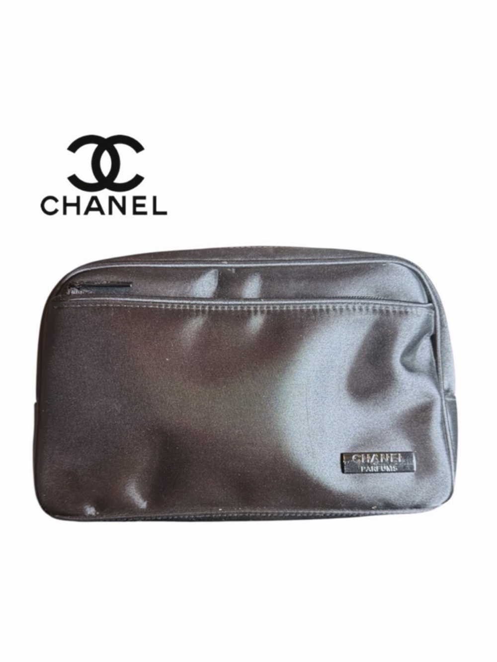 Chanel‎ Parfums Black Cosmetic Toiletry Bag